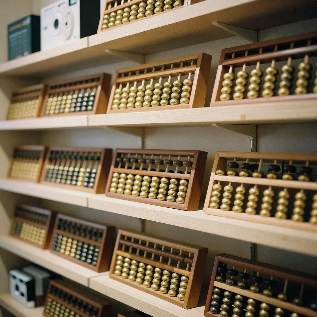 Vintage beregningsværktøjer i butik